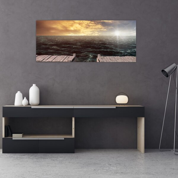 Tablou cu marea (120x50 cm)