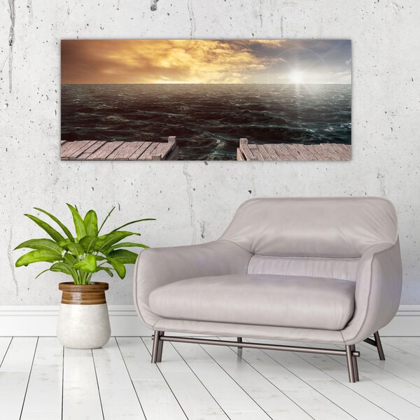 Tablou cu marea (120x50 cm)