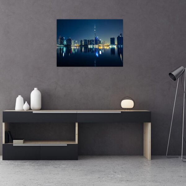 Tablou cu orașul nocturn (70x50 cm)