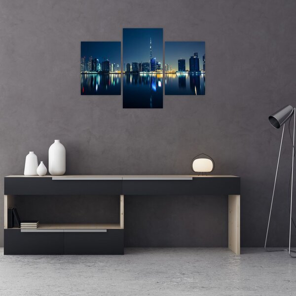 Tablou cu orașul nocturn (90x60 cm)