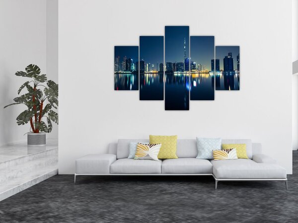 Tablou cu orașul nocturn (150x105 cm)
