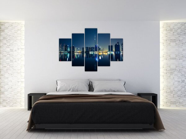 Tablou cu orașul nocturn (150x105 cm)