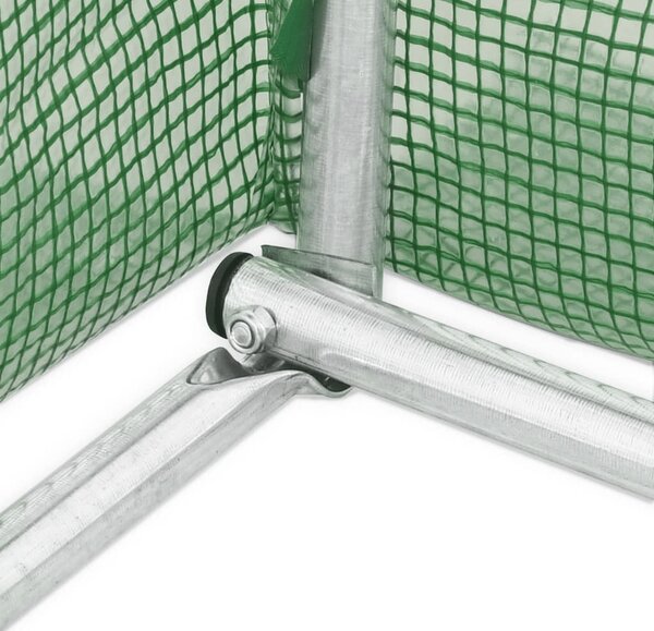 Sera gradina 10x4x2m tip tunel pentru legume, verde