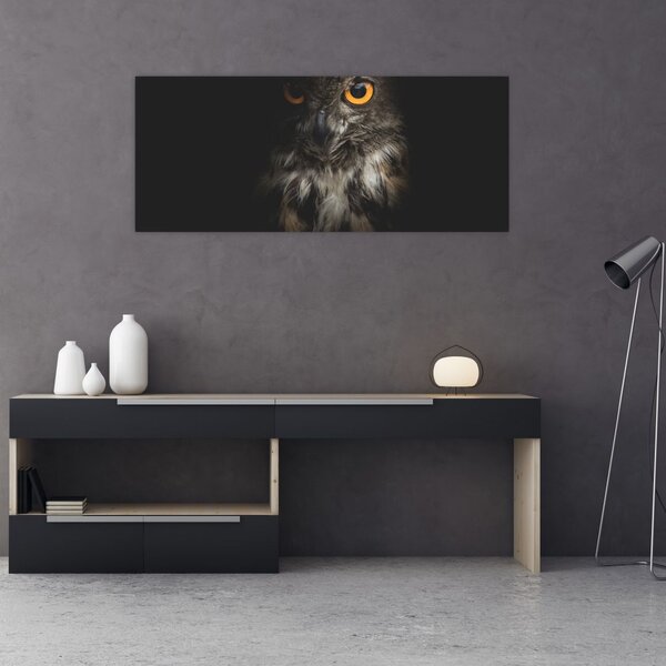 Tablou cu bufnița (120x50 cm)