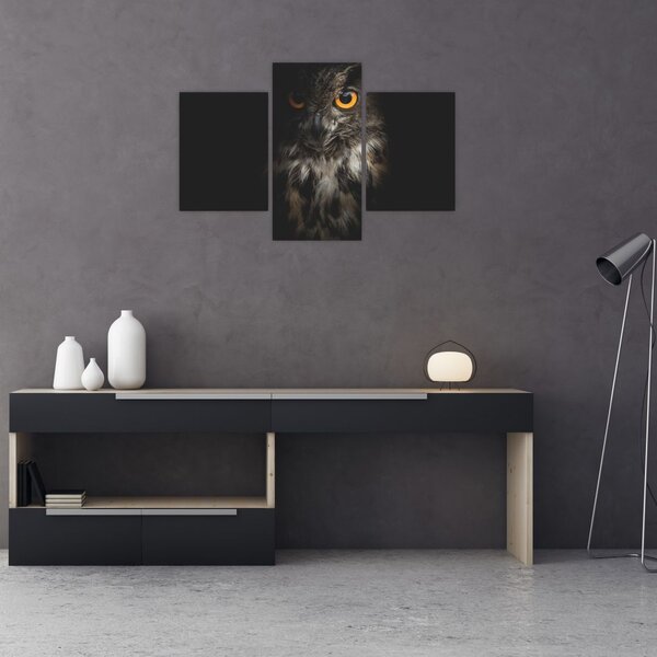 Tablou cu bufnița (90x60 cm)