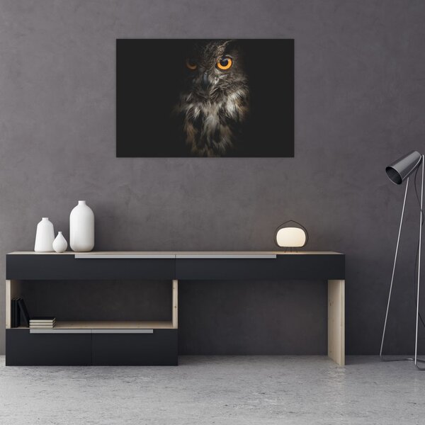 Tablou cu bufnița (90x60 cm)