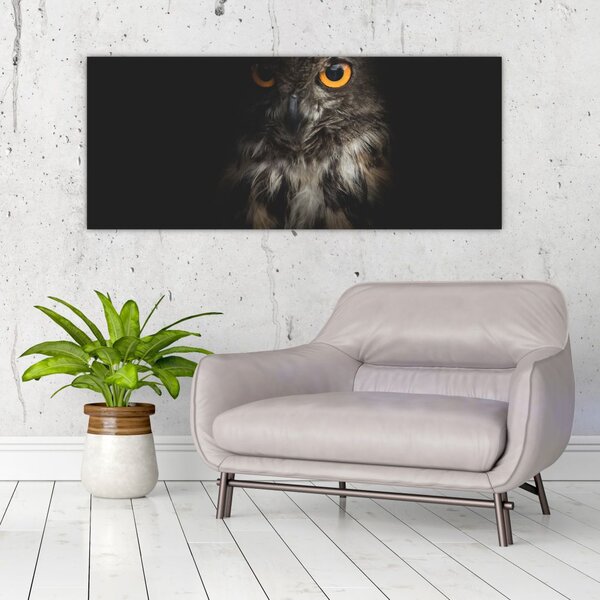 Tablou cu bufnița (120x50 cm)