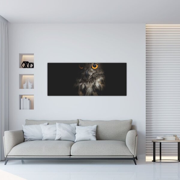 Tablou cu bufnița (120x50 cm)