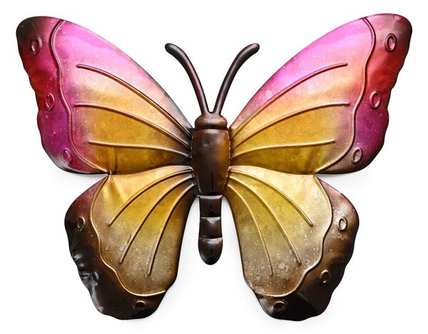 Decoratiune de perete din metal fluture BUTTERFLY 40 cm - mai multe culori Culoare: Violet