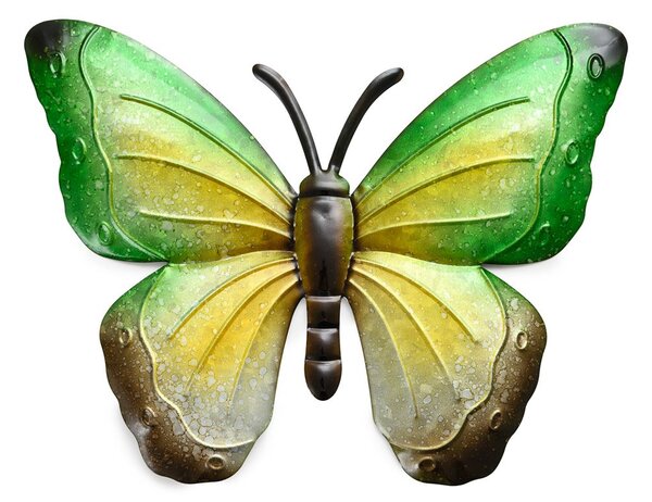 Decoratiune de perete din metal fluture BUTTERFLY 40 cm - mai multe culori Culoare: Violet