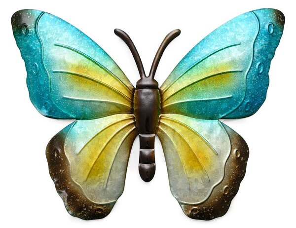 Decoratiune de perete din metal fluture BUTTERFLY 40 cm - mai multe culori Culoare: Violet