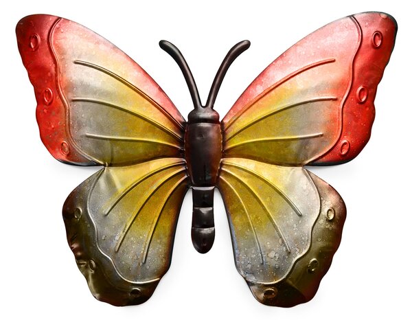 Decoratiune de perete din metal fluture BUTTERFLY 40 cm - mai multe culori Culoare: Violet