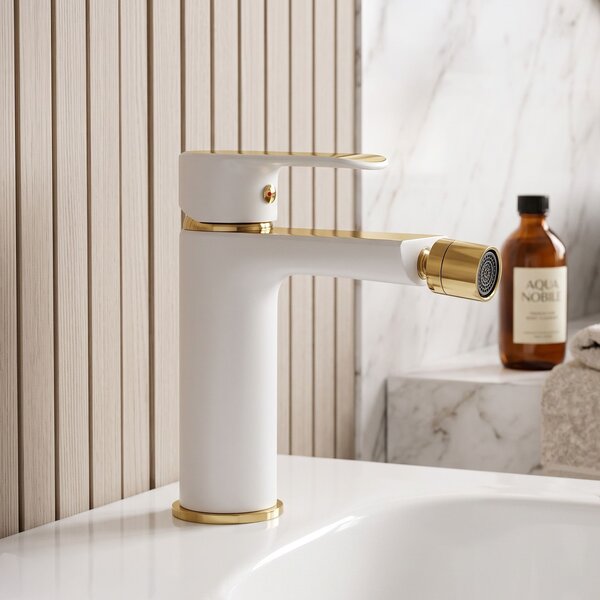 Baterie bideu Rea Bloom White gold