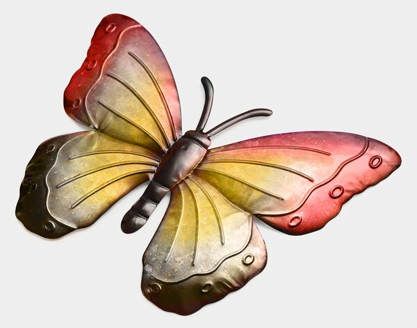 Decoratiune de perete din metal fluture BUTTERFLY 40 cm - mai multe culori Culoare: Violet