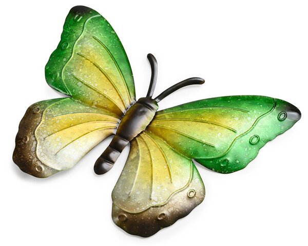 Decoratiune de perete din metal fluture BUTTERFLY 40 cm - mai multe culori Culoare: Violet
