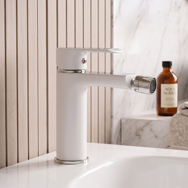 Baterie bideu Rea Bloom White chrom