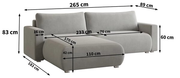 Coltar extensibil MONORA, crem, colt interschimbabil