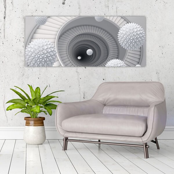 Tablou cu abstracție 3D (120x50 cm)