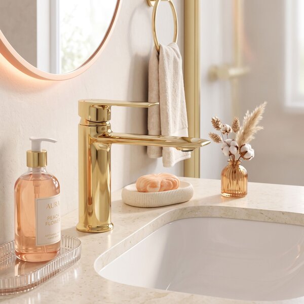 Baterie pentru baie REA Veneta Gold low