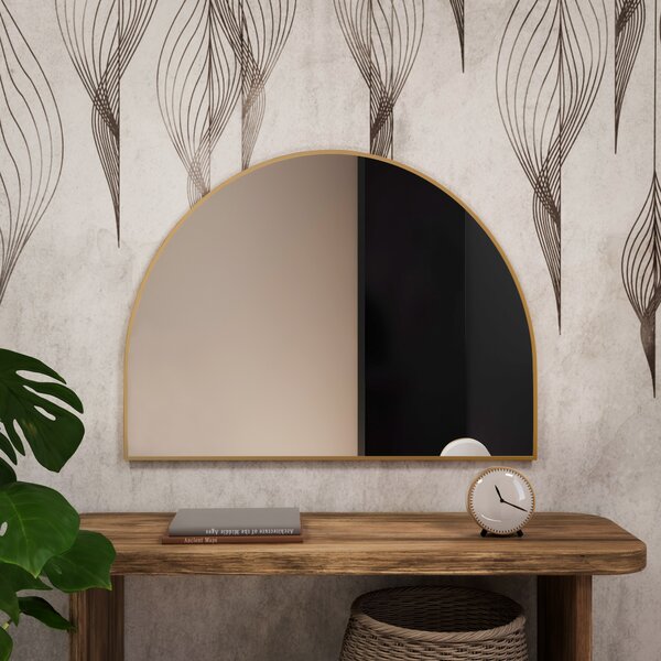 Baltica Design Tiny Border Semi Round oglindă 120x80 cm auriu 5904107924168