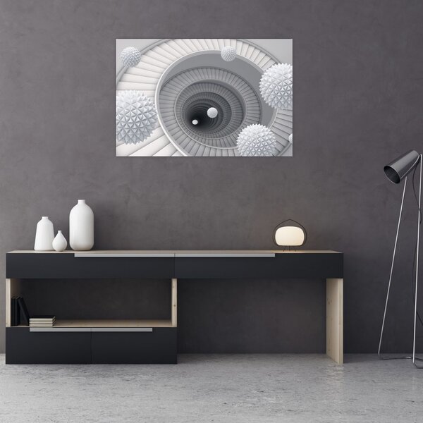 Tablou cu abstracție 3D (90x60 cm)