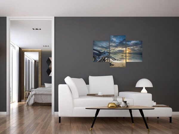 Tablou cu marea în apus de soare (90x60 cm)