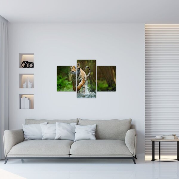 Tablou cu trigrul fugind (90x60 cm)