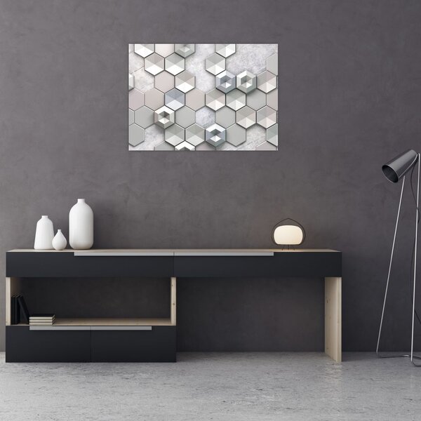 Tablou cu abstracție 3D (70x50 cm)