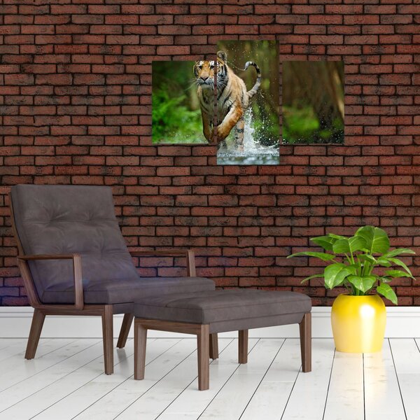 Tablou cu trigrul fugind (90x60 cm)