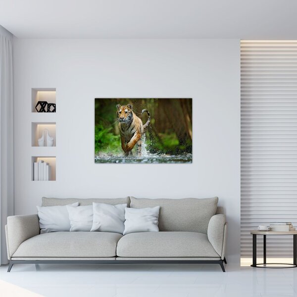 Tablou cu trigrul fugind (90x60 cm)