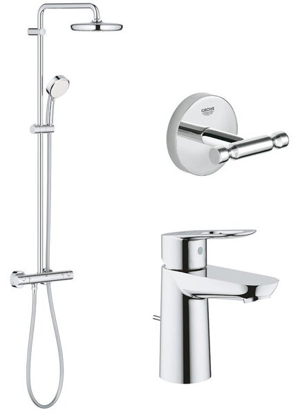 Pacet: Baterie lavoar Grohe Bauloop S-23335000, Coloana dus Grohe New Tempesta 210 -27922001, AgÄÅ£Ätoare Grohe BauCosmopolitan 40461001