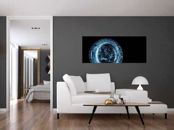Tablou cu picături de gheață (120x50 cm)