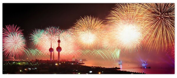 Tablou cu artificii (120x50 cm)