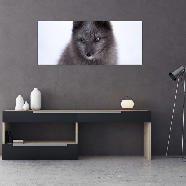 Tablou cu vulpe polară (120x50 cm)