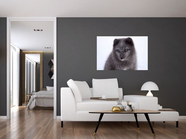 Tablou cu vulpe polară (90x60 cm)