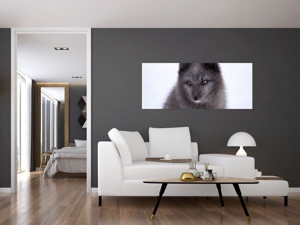 Tablou cu vulpe polară (120x50 cm)