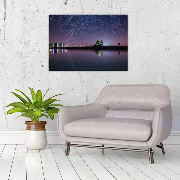 Tablou cu cerul nocturn și stele (70x50 cm)