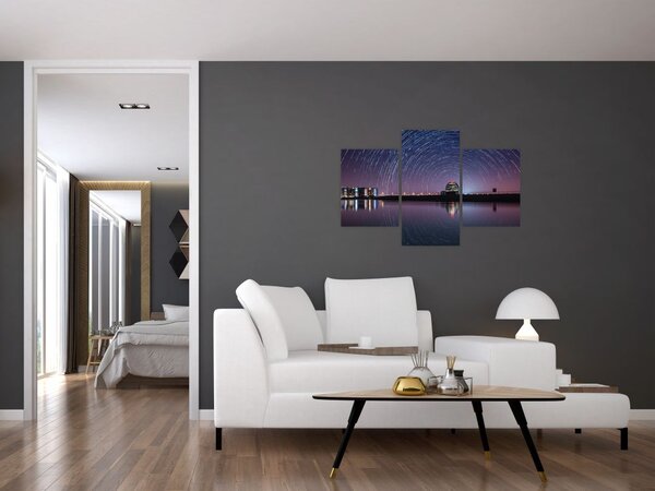 Tablou cu cerul nocturn și stele (90x60 cm)