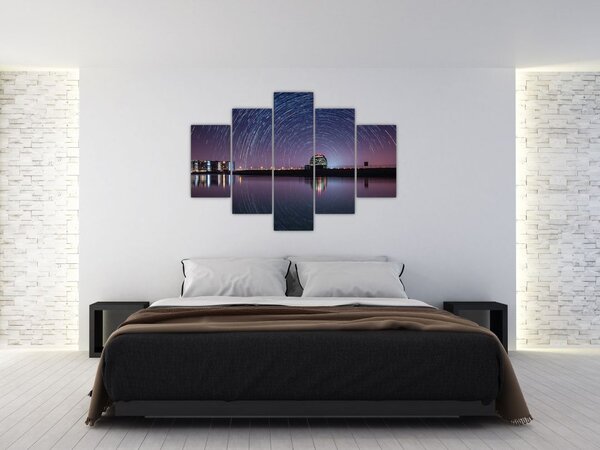 Tablou cu cerul nocturn și stele (150x105 cm)