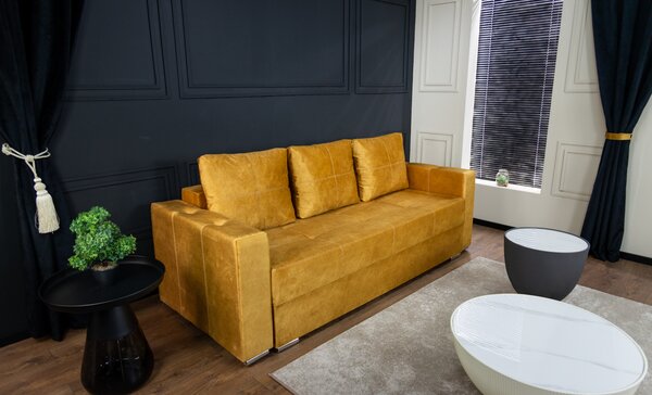 Canapea Extensibilă Vegas Bonell Mini, Mustar