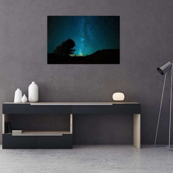 Tablou cu cerul nocturn și stele (90x60 cm)