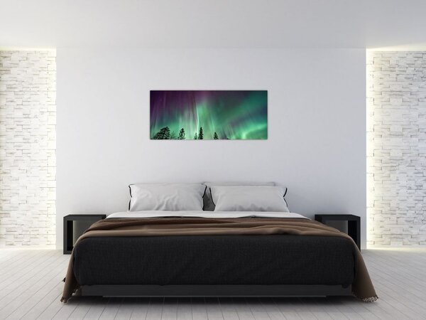 Tablou cu Northern Lights (120x50 cm)