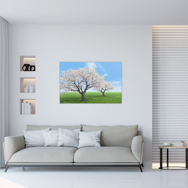 Tablou cu copaci (90x60 cm)