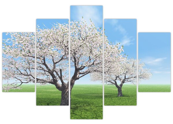 Tablou cu copaci (150x105 cm)