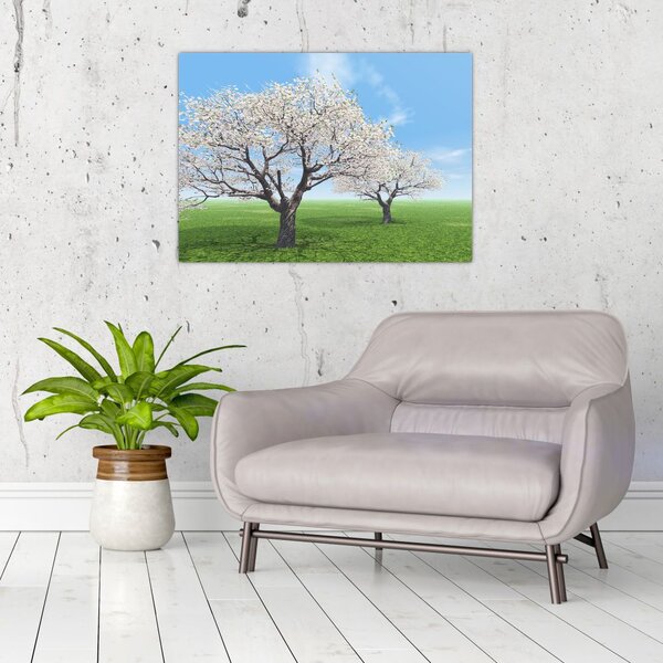 Tablou cu copaci (70x50 cm)