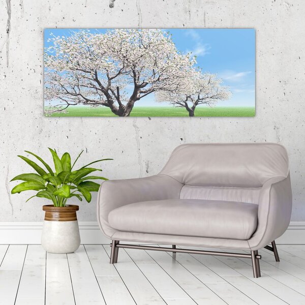 Tablou cu copaci (120x50 cm)