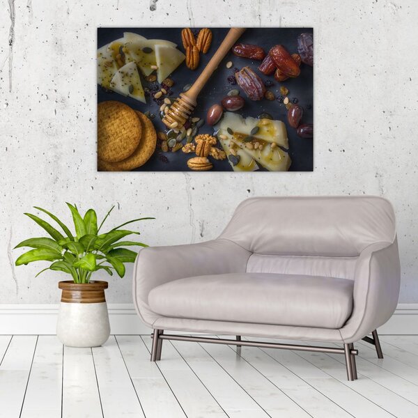 Tablou cu cu fructe uscate (90x60 cm)
