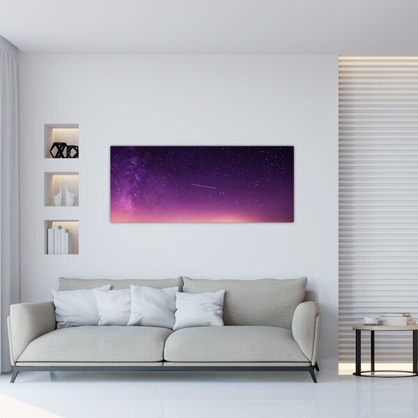 Tablou cu cerul și stea căzând (120x50 cm)