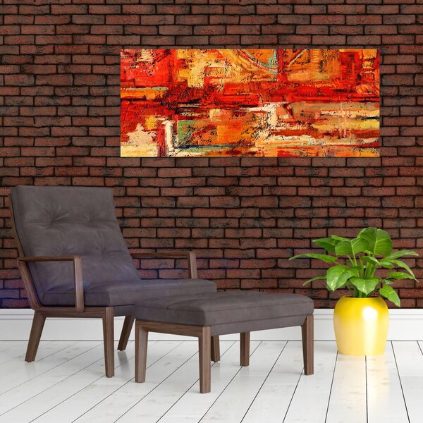Tablou cu pictură pe pereți (120x50 cm)