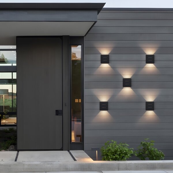 Immax 08520L - Aplica LED de perete pentru exterior LUXLINE, 6W, 230V, 3000K, IP54, negru